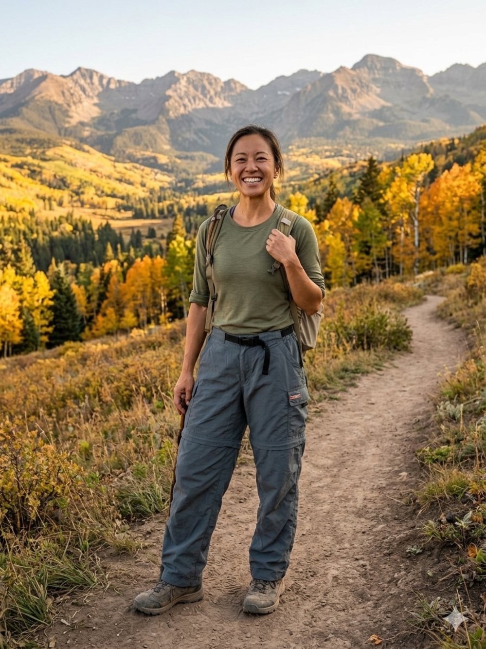 REI Cargo Convertible UPF 50+ Nylon Hiking Pants (8P)